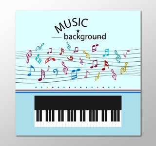 music钢琴音乐钢琴培训海报